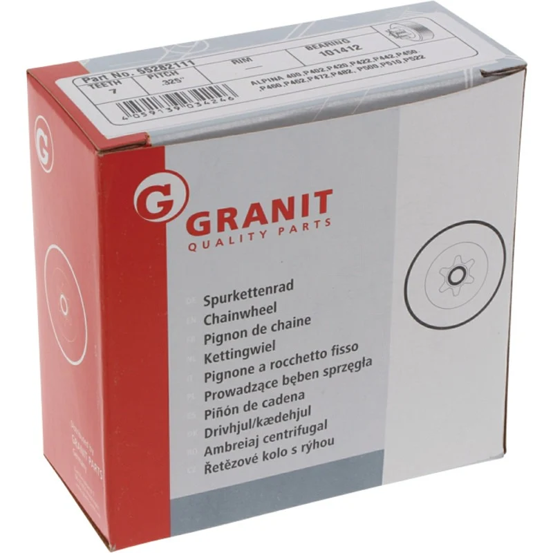 GRANIT ENDURANCE CUT Spurkettenrad.325" 7Z Gewicht 152 g
