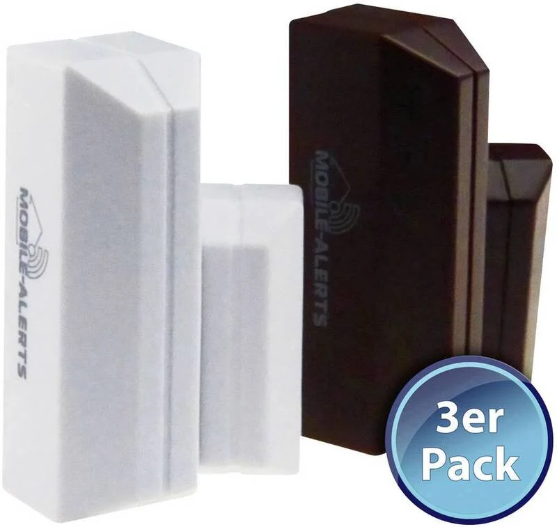 2x B-Ware Techno Line 3er Mobile Alerts MA 10800-3 Kontaktsensor Alarmanlage 2 SETS