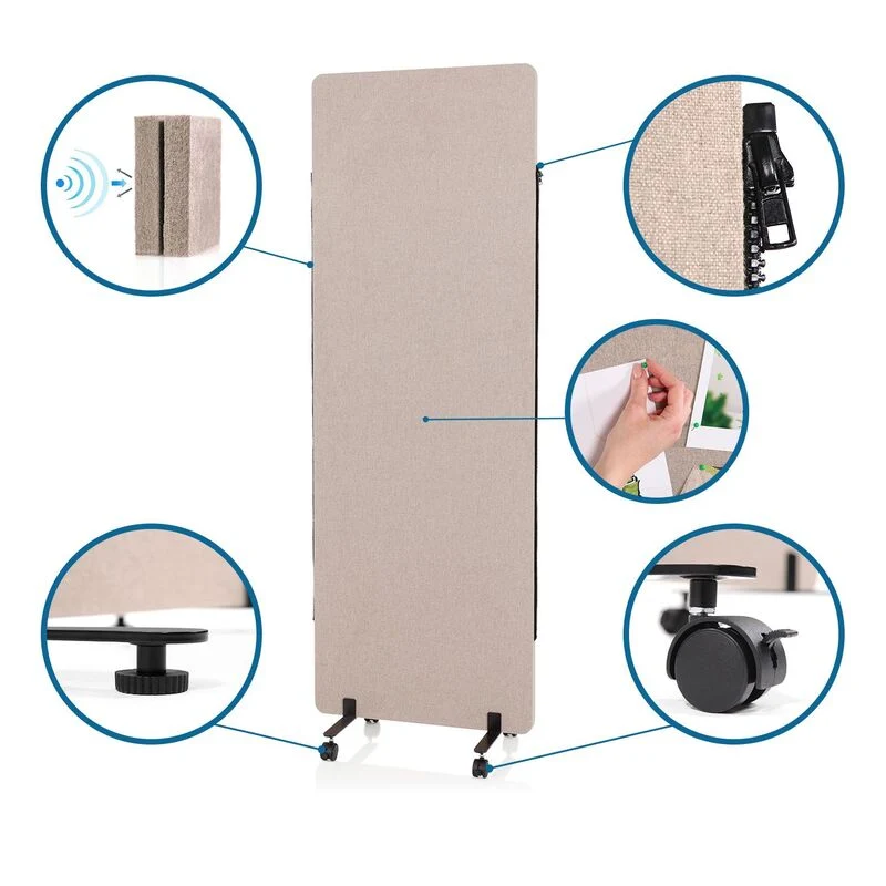 B-Ware hjh OFFICE FLEXMIUT 2er Set Trennwand Raumteiler Schreibtisch SIEHE TEXT/FOTO259