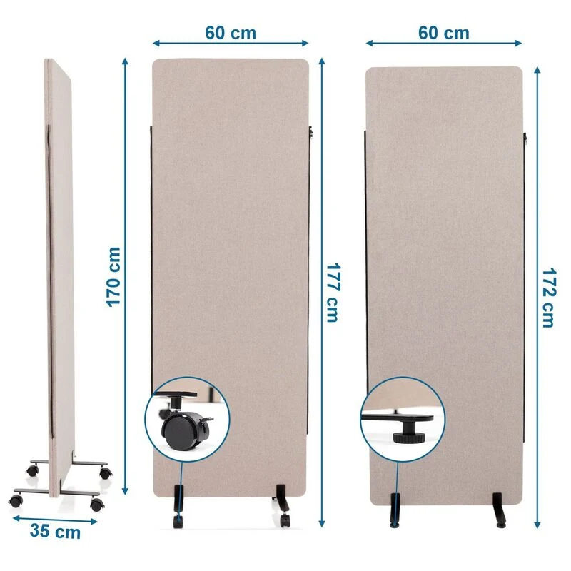 B-Ware hjh OFFICE FLEXMIUT 2er Set Trennwand Raumteiler Schreibtisch SIEHE TEXT/FOTO259