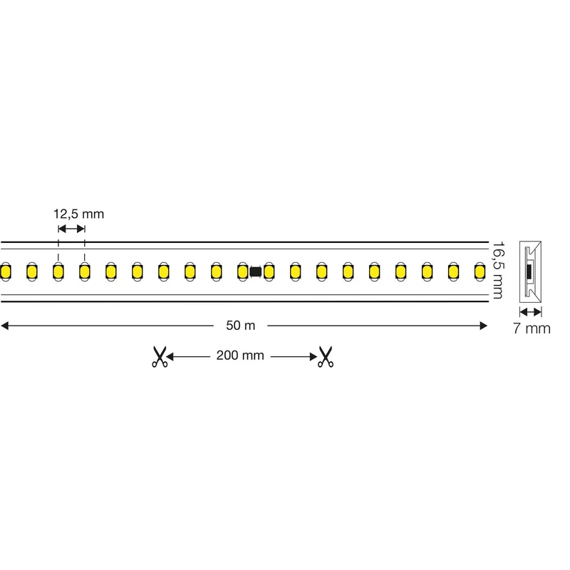 B-Ware The Light Group SLC LED-Strip 230V Streifen 5m Lichtband Lichterkette Leiste