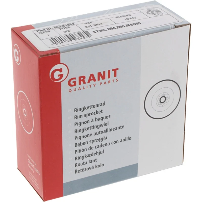 GRANIT ENDURANCE CUT Ringkettenrad 3/8" 7Z – 1122 007 1000