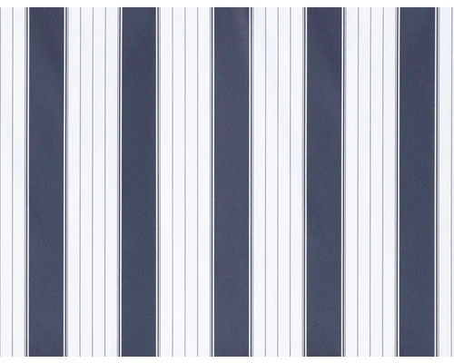 B-Ware Klemmmarkise Balkonmarkise Markise Polyester Streifen Blau Weiß Signalweiß