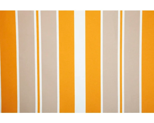 B-Ware Gelenkarm-Markise 3x2,5m PE Lotuseffekt Orange-Grau-Weiß für Balkon Terrasse