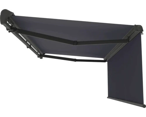 B-Ware Markise Sonnenschutz Balkon Terrasse Vernazza Halbkassettenmarkise Anthrazit