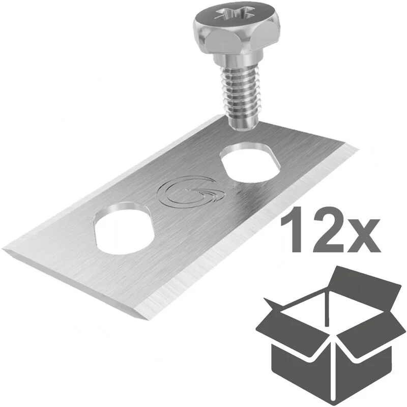 Grimsholm Messerklingensatz passend für Robomow RK1000, RK1000 PRO RK2000, RK2000 PRO RK3000 PRO RK4000 PRO – 32 mm