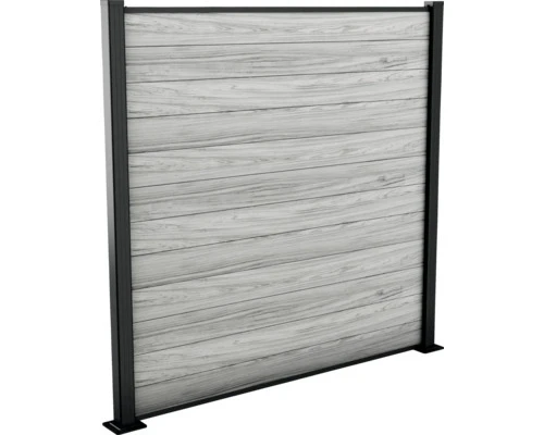 B-Ware Keter Sichtschutzpaneel Garten Sichtschutzwand Storm Grau 177x180cm Kunststoff