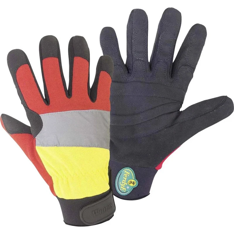B-Ware FerdyF Arbeitshandschuhe Handschuhe WOODS schwarz Kunstleder Größe S 1 Paar