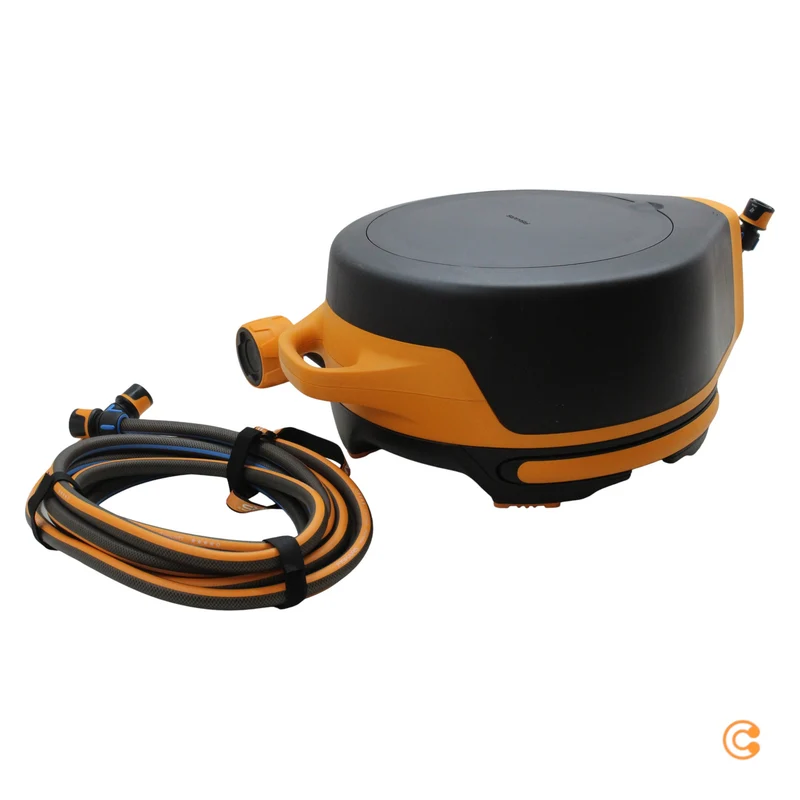 B-Ware Fiskars Schlauchwagen Gartenschlauch X-Series Waterwheel XL Schwarz Orange 27 m
