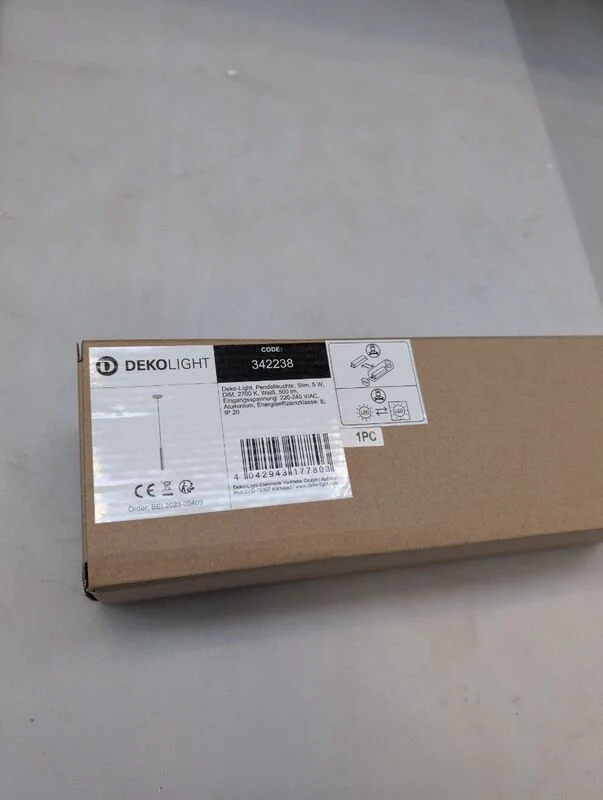 B-Ware Deko Light Pendelleuchte Hängeleuchte 342238 LED dimmbar warmweiß Aluminium