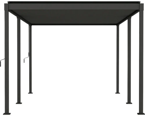 B-Ware Mirador Pergola Gartenpavillon Stahl-Pergola anthrazit 300x500cm Lamellendach