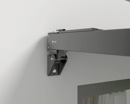B-Ware Pergola Pergolamarkise Sonnenschutz Markise Stoff Anthrazit Motor LED Wand