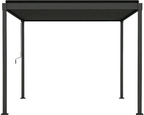 C-Ware Mirador Pergola Gartenpavillon Stahl-Pergola anthrazit 300x400cm Lamellendach