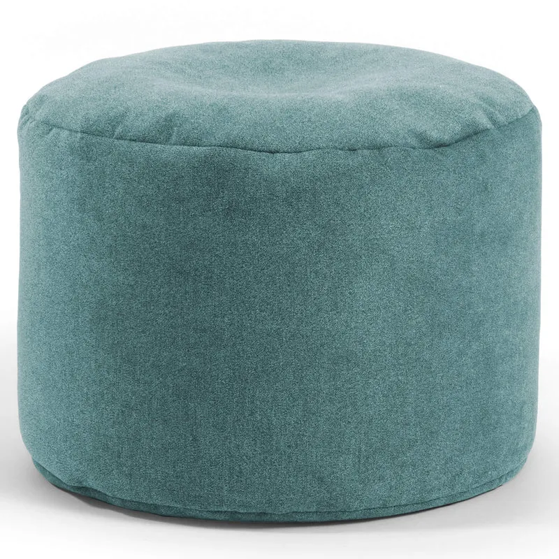 B-Ware mokebo Indoor Pouf Der Ruhepouf' leichter Hocker Sitzpouf Beistelltisch Petrol
