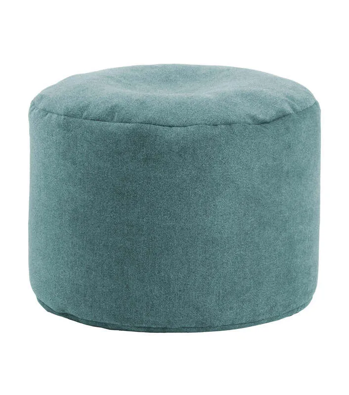 B-Ware mokebo Indoor Pouf Der Ruhepouf' leichter Hocker Sitzpouf Beistelltisch Petrol