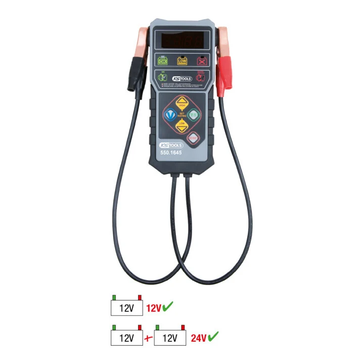 B-Ware KS Tools Batterietester Prüfgerät Tester 12V Arbeitsbereich DIN 100-800 CCA