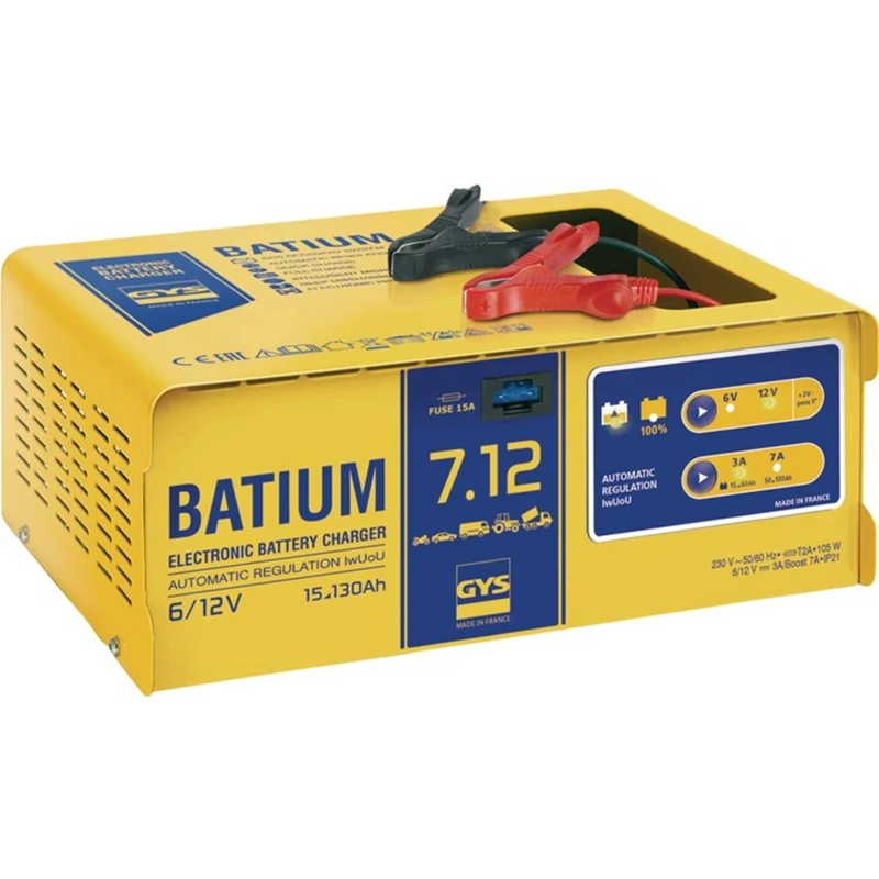 B-Ware GYS Kfz-Ladegerät Batterieladegerät Ladegerät 12V 6V Erhaltungsladung Werkstatt