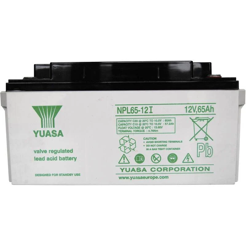 B-Ware Yuasa Bleiakku Speicherbatterie 12V 65Ah AGM M6-Schraubanschluss Wartungsfrei