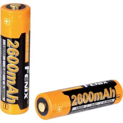 B-Ware Fenix Spezial-Akku Batterie Li-Ion ARB-L18-2600 Flat-Top Akku 2600 mAh 1 Stück