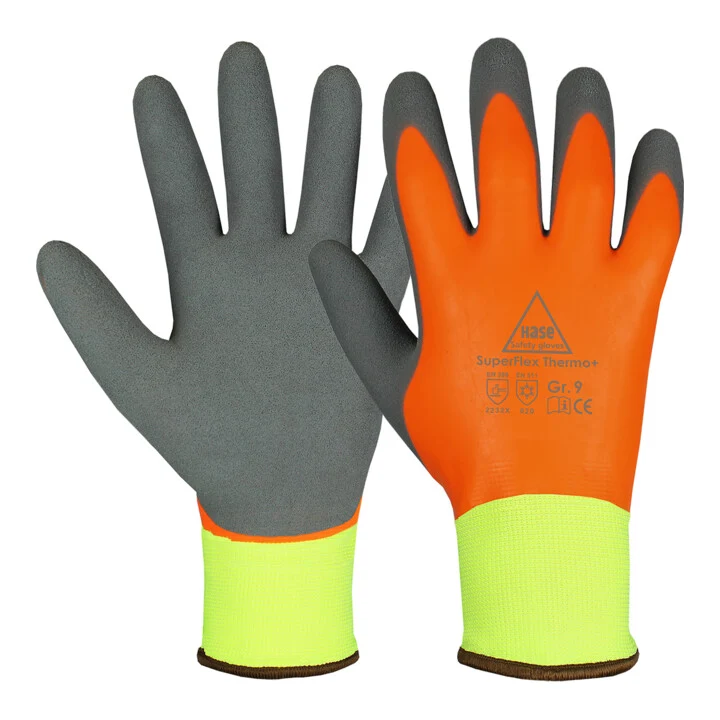 B-Ware Hase Montagehandschuh Arbeitshandschuh Winterhandschuh neon-gelb Polyester La901