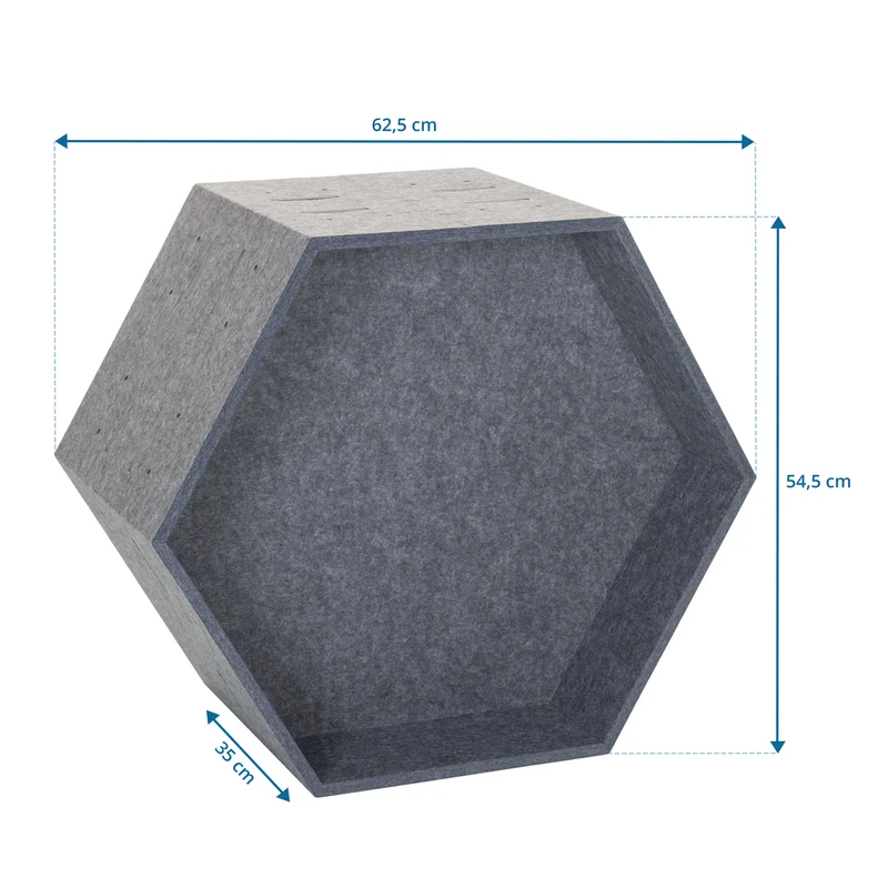 B-Ware hjh OFFICE FLEXMIUT STORE B PET Trennelement Schallabsorber Büro grau29