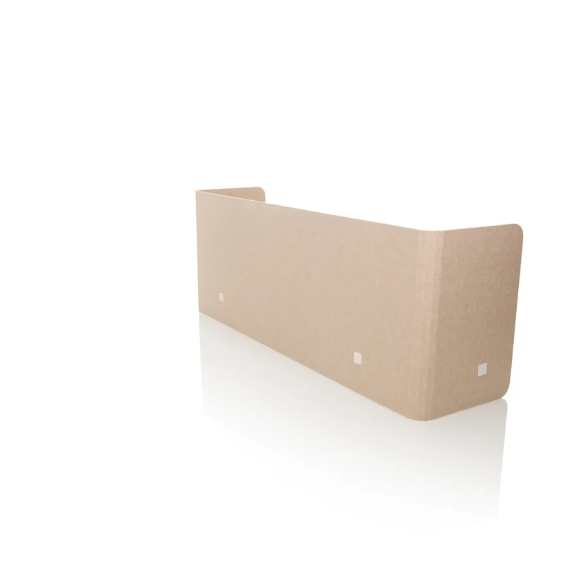 B-Ware hjh OFFICE Tischtrennwand Akustikpanel FLEXMIUT Sichtschutz PET beige Trennwand