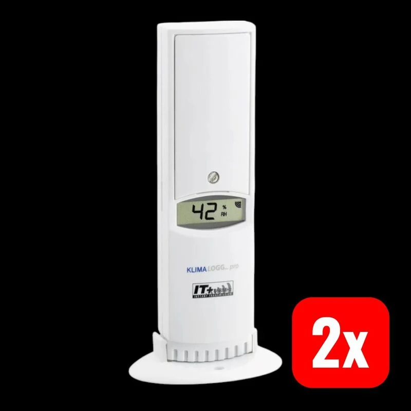 2x B-Ware TFA 30.3180IT Thermo-/Hygrosensor Temperatur- und Feuchtigkeitsmesser