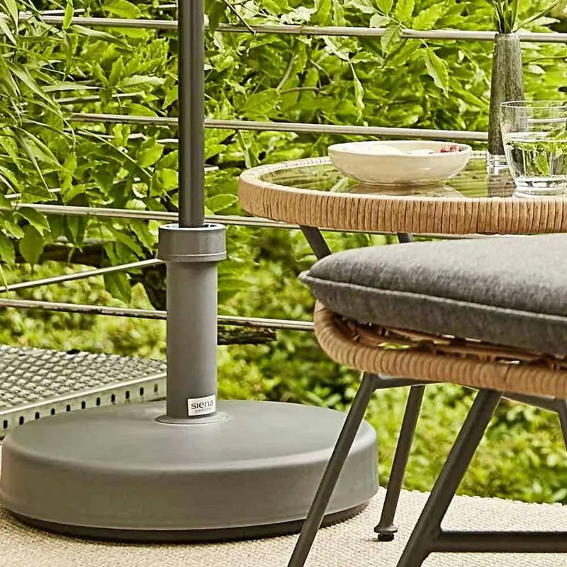 B-Ware Siena Garden Schirmständer Füllfuß 25kg anthrazit mit Supergrip-Überwurfmutter