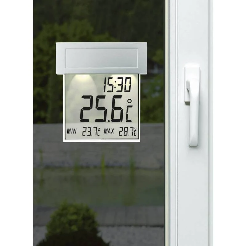 B-Ware TFA Solar-Fenster-Thermometer Digital Innentemperatur -10 bis +50 °C
