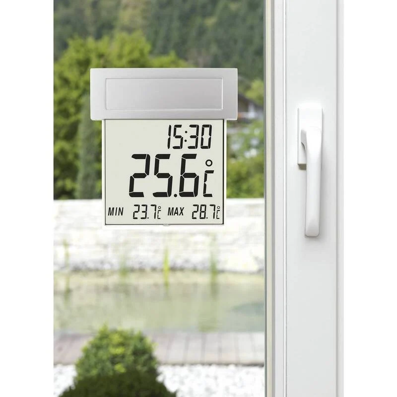 B-Ware TFA Solar-Fenster-Thermometer Digital Innentemperatur -10 bis +50 °C