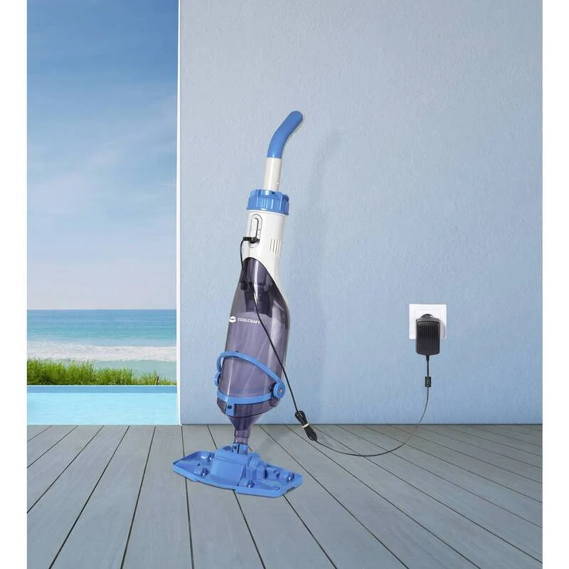 B-Ware Toolcraft Pool-Sauger Schwimmbadpumpe 40W IPX8 90x29cm 135mm 2kg Pool-Reinigung