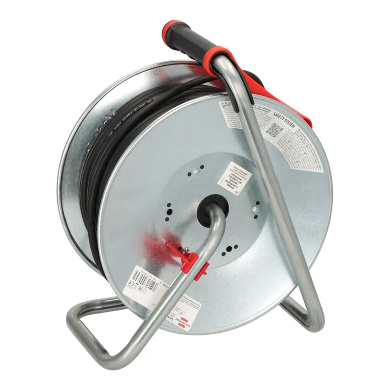 B-Ware Brennenstuhl Kabeltrommel Garant S 50m IP44 Gummi schwarz für Garten und
