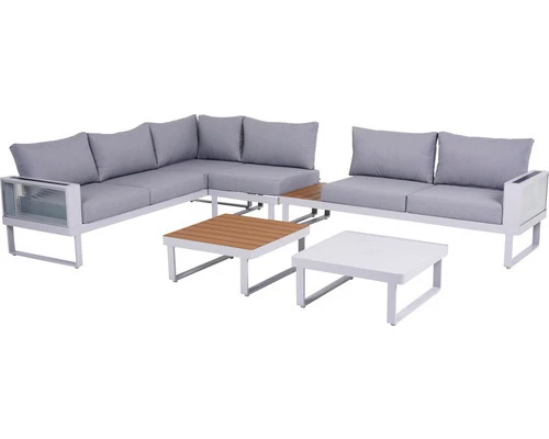 B-Ware Garden Place Gartenmöbel Set Chiara Sitzgruppe 6 Sitzer Tisch Couch Gartenti585