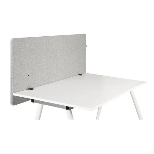 B-Ware hjh OFFICE Akustik Tischtrennwand FLEXMIUT Trennwand D 120 cm hellgrau