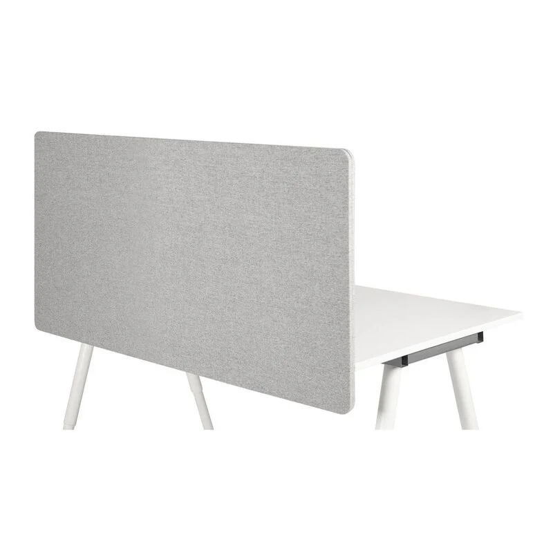 B-Ware hjh OFFICE Akustik Tischtrennwand FLEXMIUT Trennwand D 120 cm hellgrau