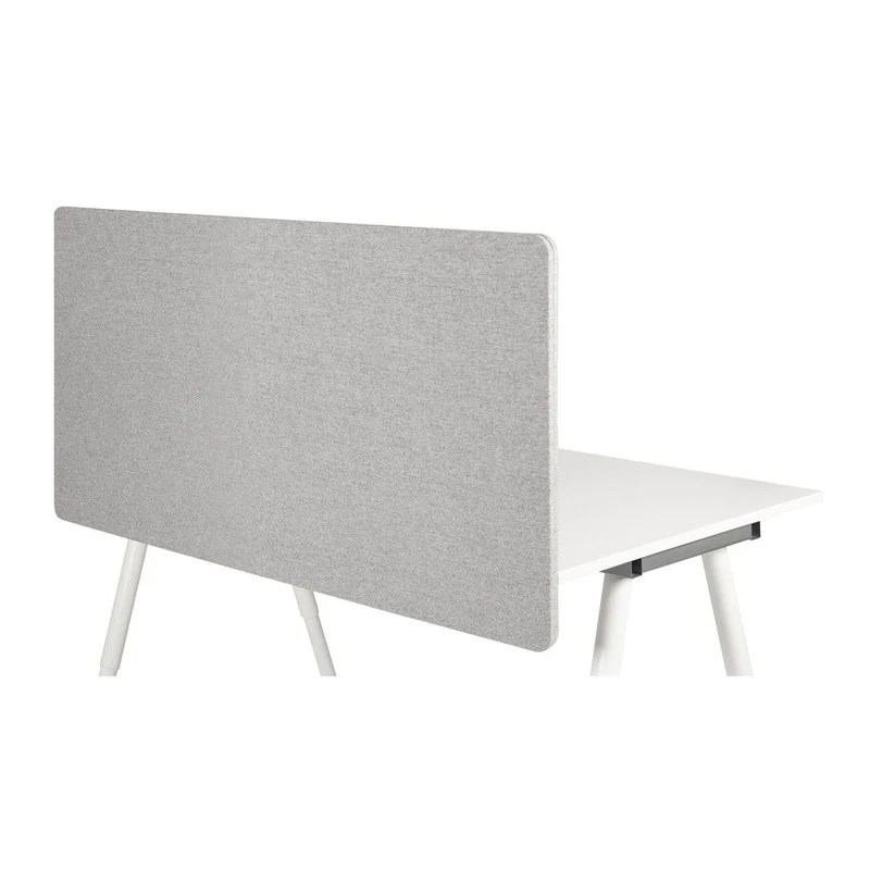 B-Ware hjh OFFICE Akustik Tischtrennwand FLEXMIUT Trennwand D 120 cm hellgrau