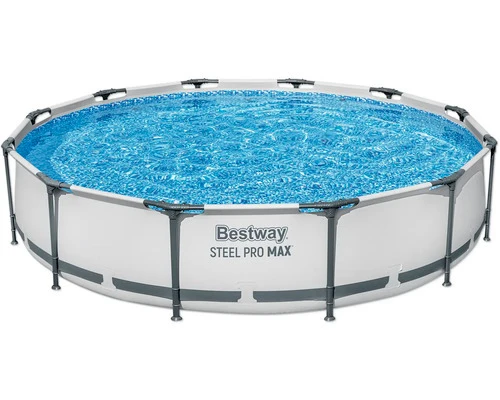 B-Ware Bestway Aufstellpool Framepool rund Ø366x76cm mit Filteranlage und Abdeckplane