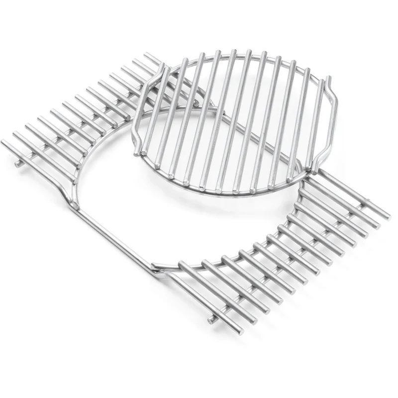 B-Ware Weber Grillrost Gourmet BBQ System 7585 Edelstahl 2-teilig für Summit 600-Serie
