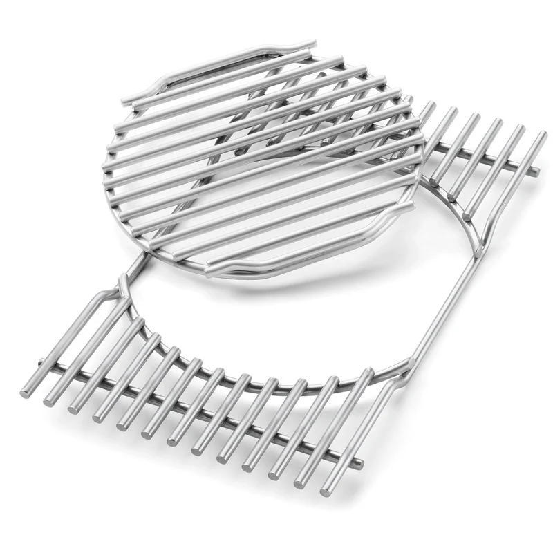B-Ware Weber Grillrost Gourmet BBQ System 7585 Edelstahl 2-teilig für Summit 600-Serie