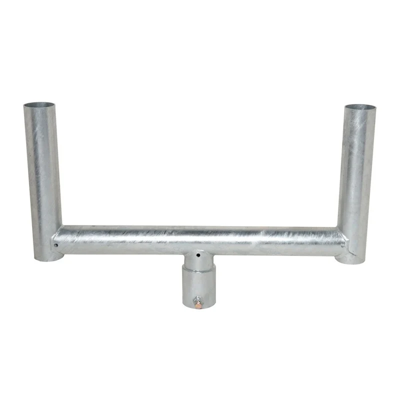 B-Ware MORAVIA Gabelaufsatz Adapter Verkehrsspiegel Diamond silbergrau Spiegelgröße 460