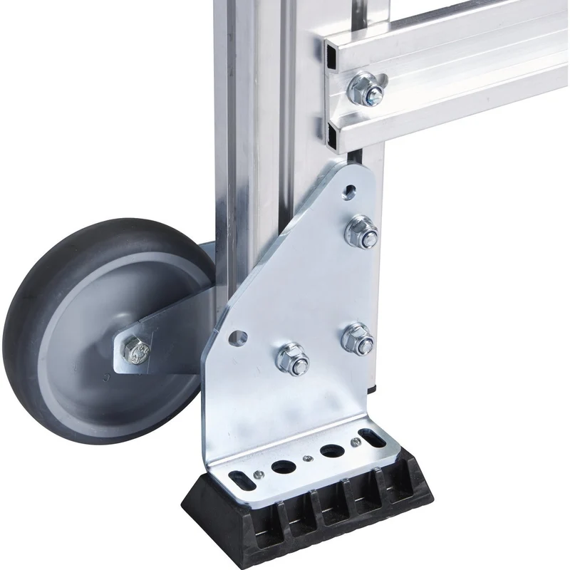 B-Ware Zarges Treppenpodest Arbeitspodest fahrbar Plattform 4 Stufen mobil 60 cm 0,99 m