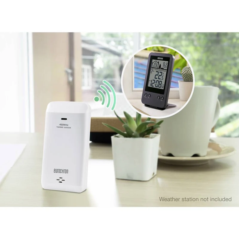 B-Ware Eurochron Zusatzsensor Thermo sensor EPTES-D1 Funk Thermologger 4 STÜCK