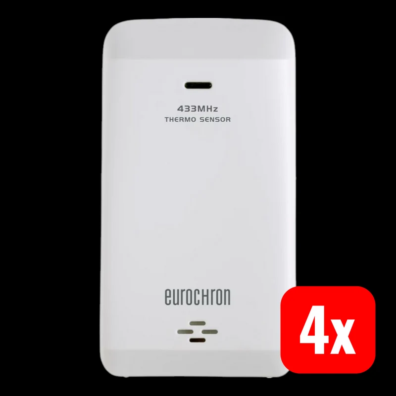 B-Ware Eurochron Zusatzsensor Thermo sensor EPTES-D1 Funk Thermologger 4 STÜCK
