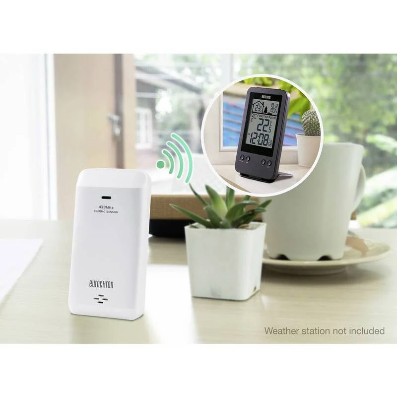 B-Ware Eurochron Zusatzsensor Thermo sensor EPTES-D1 Funk Thermologger 4 STÜCK