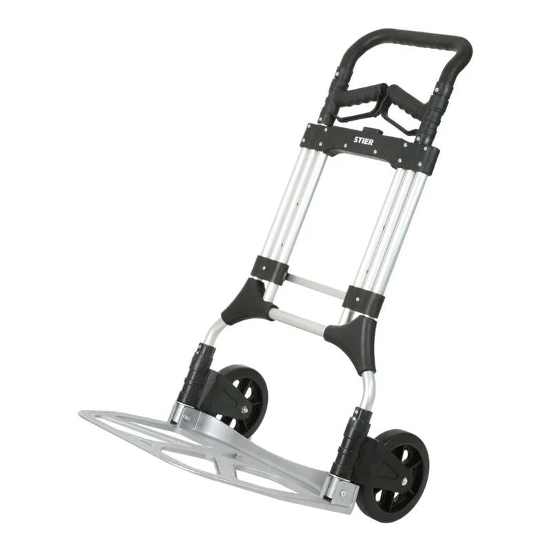 STIER Sackkarre Transportkarre Stapelkarre Aluminium klappbar 200 kg Vollgummi