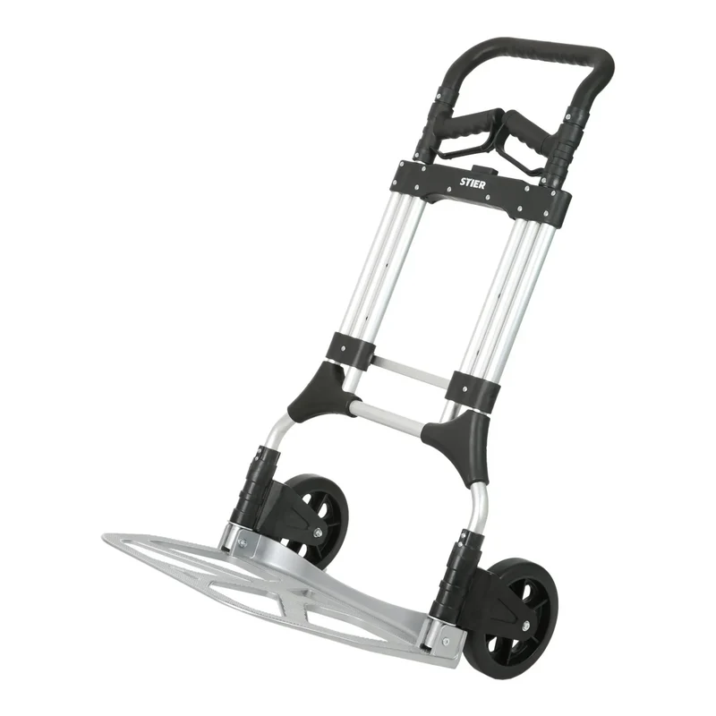 STIER Sackkarre Transportkarre Stapelkarre Aluminium klappbar 200 kg Vollgummi