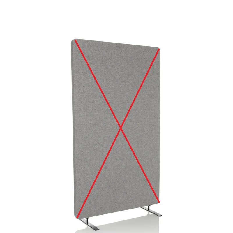 B-Ware hjh OFFICE Trennwand Raumteiler FLEXMIUT STAND hellgrau SIEHE TEXT/FOTO