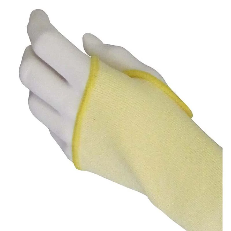 B-Ware NITRAS Armschutz Armschoner Schnittschutz Spezialfaser TAEKI Gelb 45 cm 8 PAAR