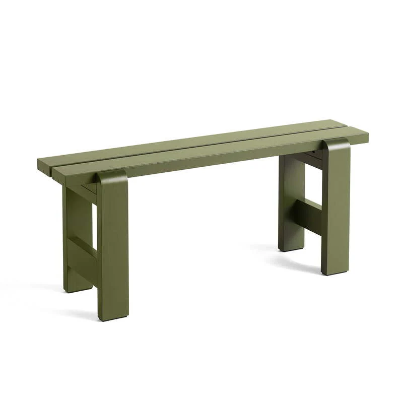 B-Ware Hay - Weekday Bank L 111 cm olive Sitzmöbel Bänke Gartenbank SIEHE TEXT/FOTO
