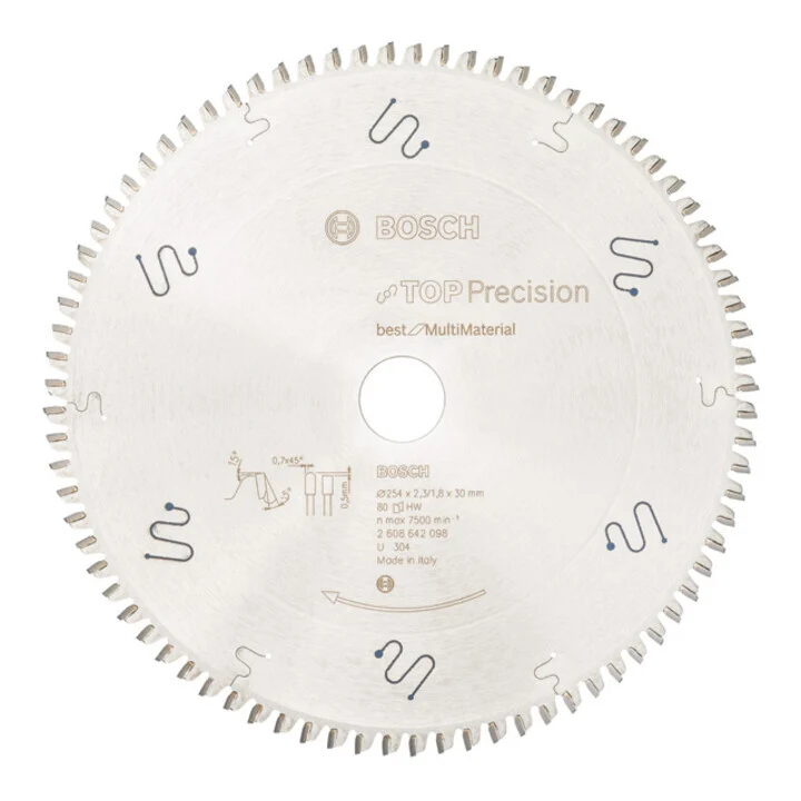 B-Ware Bosch Kreissägeblatt Sägeblatt Multi Material 254mm 30mm 2,3mm 80 Zähne